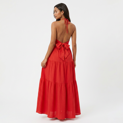 Loom Halter Maxi Dress
