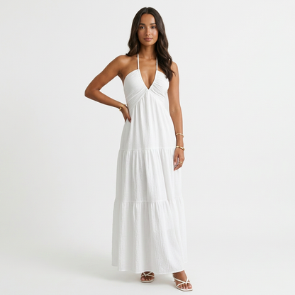 Loom Halter Maxi Dress