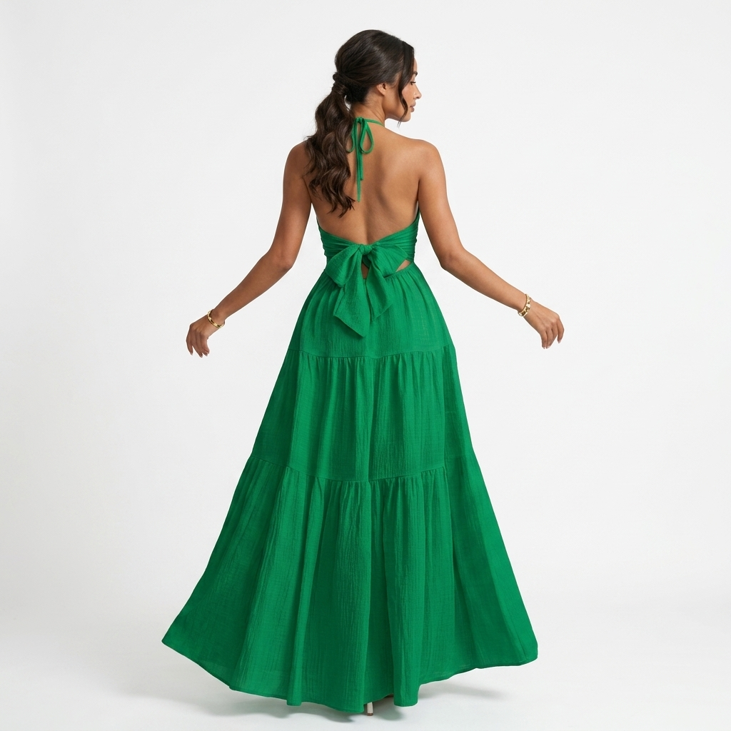 Loom Halter Maxi Dress