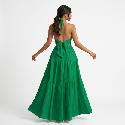 Loom Halter Maxi Dress