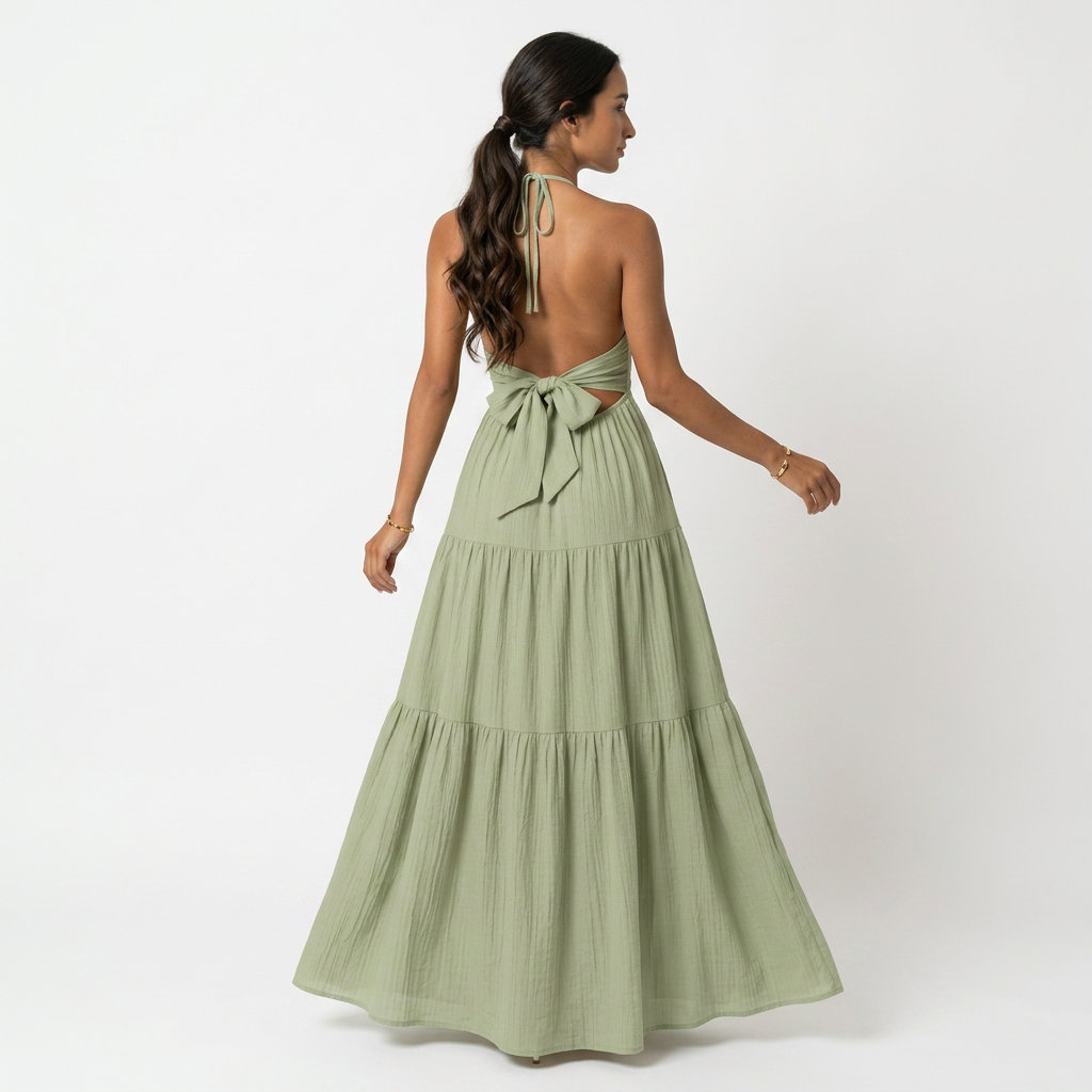Loom Halter Maxi Dress