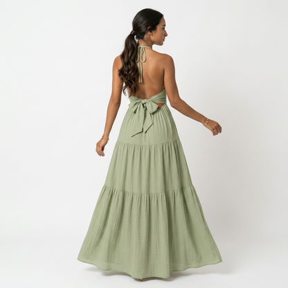 Loom Halter Maxi Dress