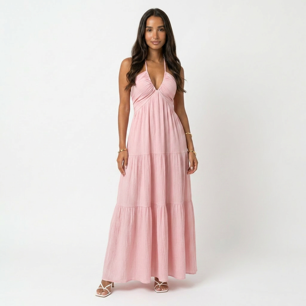 Loom Halter Maxi Dress