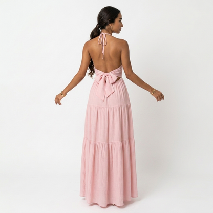 Loom Halter Maxi Dress