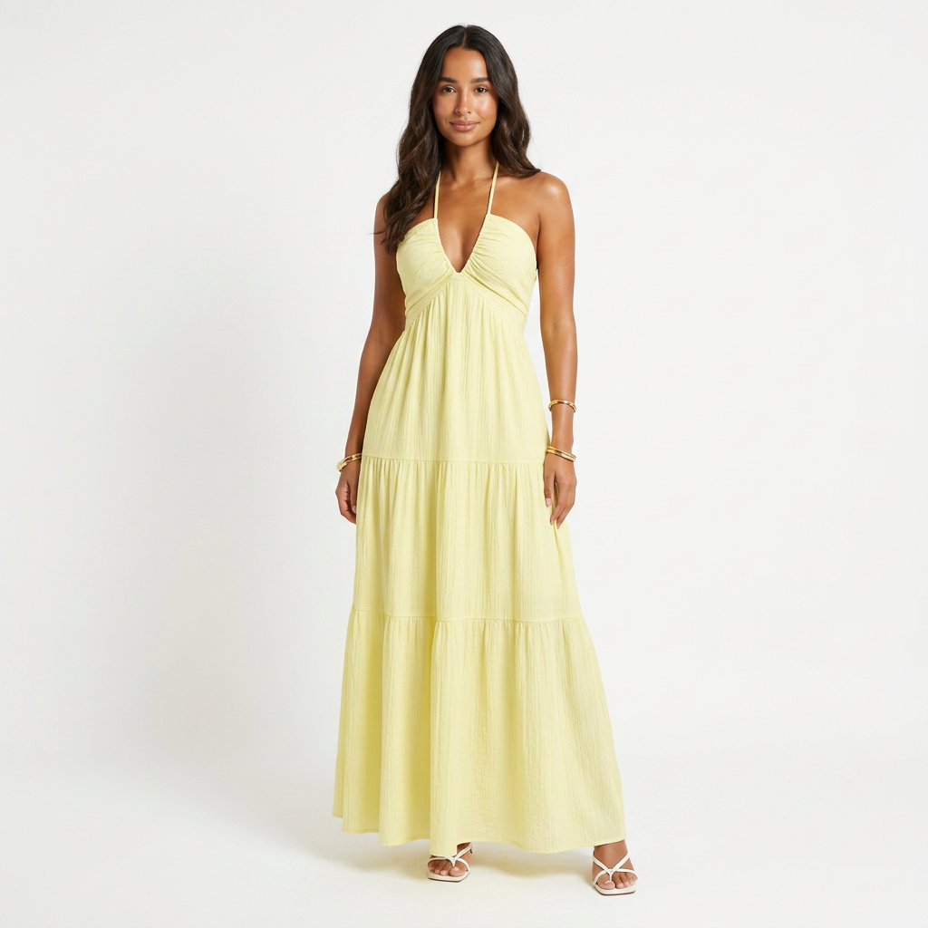 Loom Halter Maxi Dress