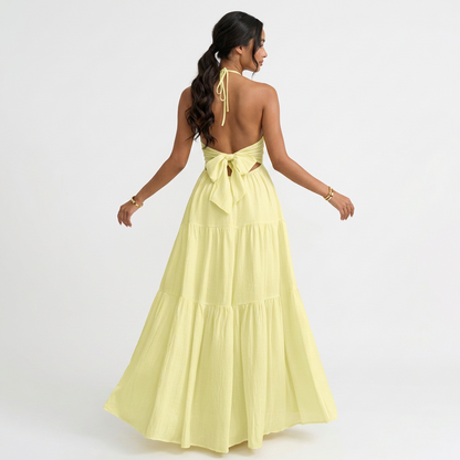 Loom Halter Maxi Dress