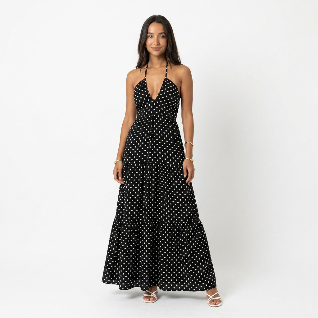 Loom Halter Maxi Dress